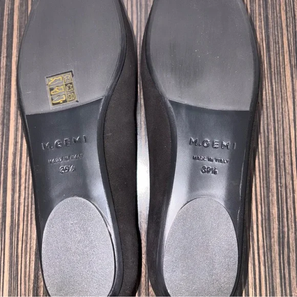 M. Gemi The Mina Women’s Loafer 39.5/US9 Black Suede Flats Made InItaly MSRP$348 - Picture 7 of 10